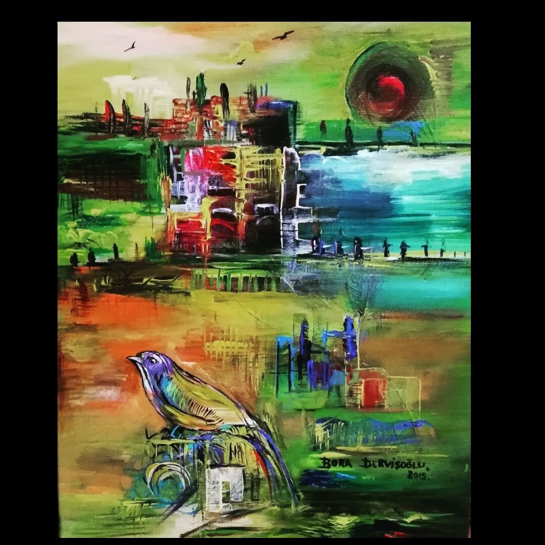 Kuş Rüyası serisinden Bora Dervişoğlu tablosu (003)