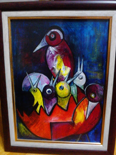 Kuş Rüyası serisinden Bora Dervişoğlu tablosu (042)