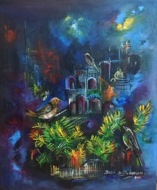 Kuş Rüyası serisinden Bora Dervişoğlu tablosu (048)