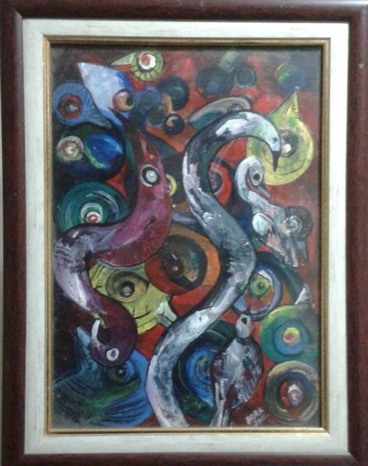 Kuş Rüyası serisinden Bora Dervişoğlu tablosu (057)