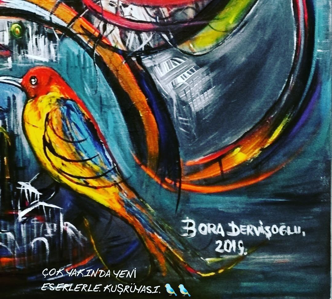 Kuş Rüyası serisinden Bora Dervişoğlu tablosu (060)