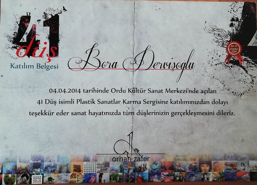 Sergi afişi, davetiye veya katılım belgesi (arşiv taraması) (015)