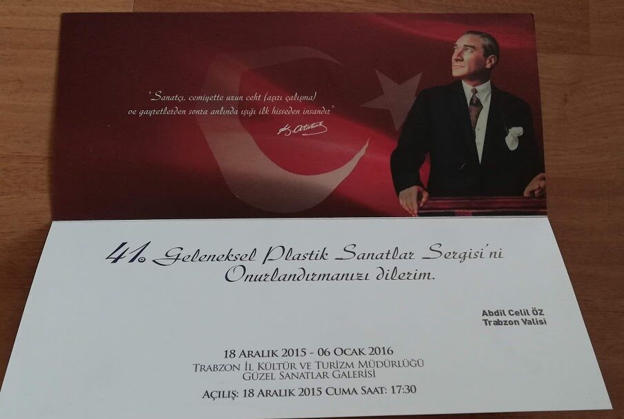 Sergi afişi, davetiye veya katılım belgesi (arşiv taraması) (050)